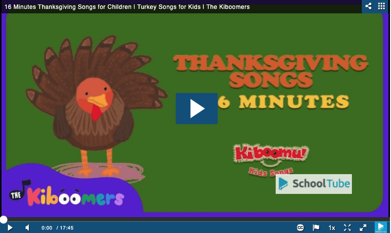 16 Minutes of Thanksgiving Songs for Kids