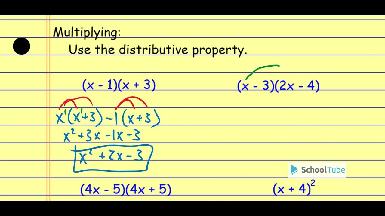 Algebra 1 Add, Subtract, and Multiply Polynomials Review