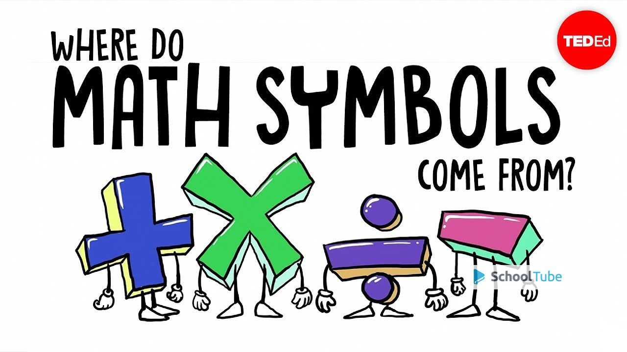 Where do math symbols come from?