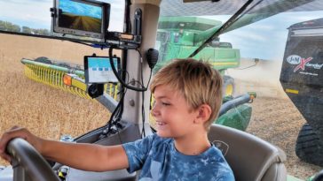 10 Year Old Grain Cart Driver