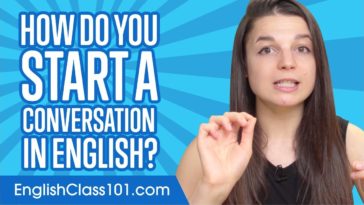 How to Start a Conversation in English
