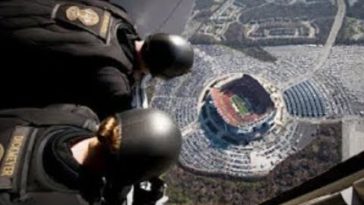 Navy Seals' Insane Parachute Jump Into Football Stadium