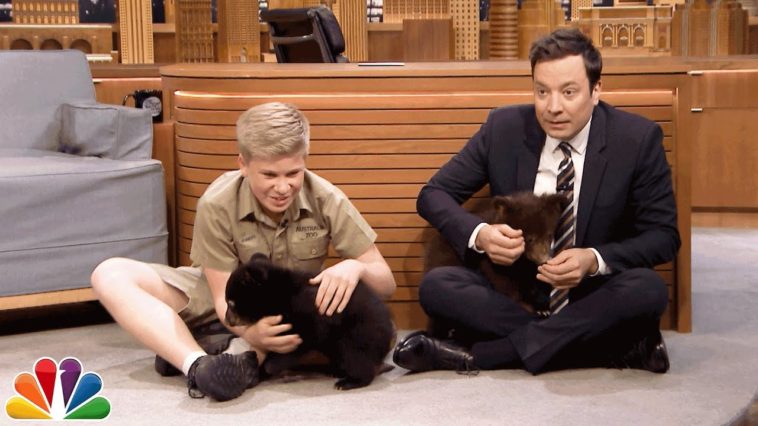 Robert Irwin and Jimmy Play with Baby Black Bears