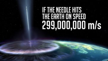 What Would Happen If a Needle Hits the Earth at the Speed of Light