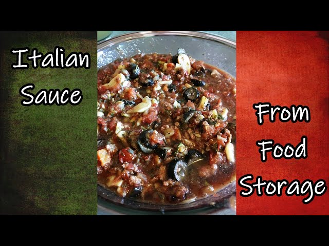 Basic Italian Sauce Recipe From Food Storage | SchoolTube