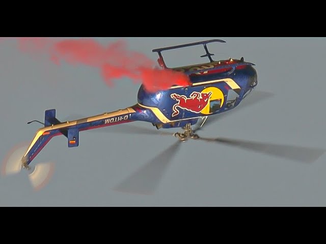 Felix Baumgartner's Inverted Helicopter Display at Radom Air Show 2023 ...
